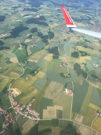 Ausblick aus dem Flugzeug